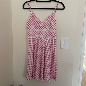 NWT Francesca’s White floral embroidery dress